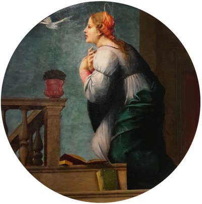 ماري من زوج البشارة بواسطة فرانشيسكو دي كريستوفانو فرانسيابيجيو